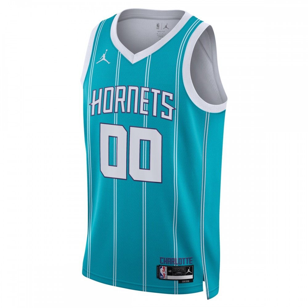 Charlotte Hornets Jordan Brand Unisex 2022/23 Swingman Custom Jersey Teal - Icon Edition-Pro Kit Vault | Brand New 26/27 Sports Jerseys